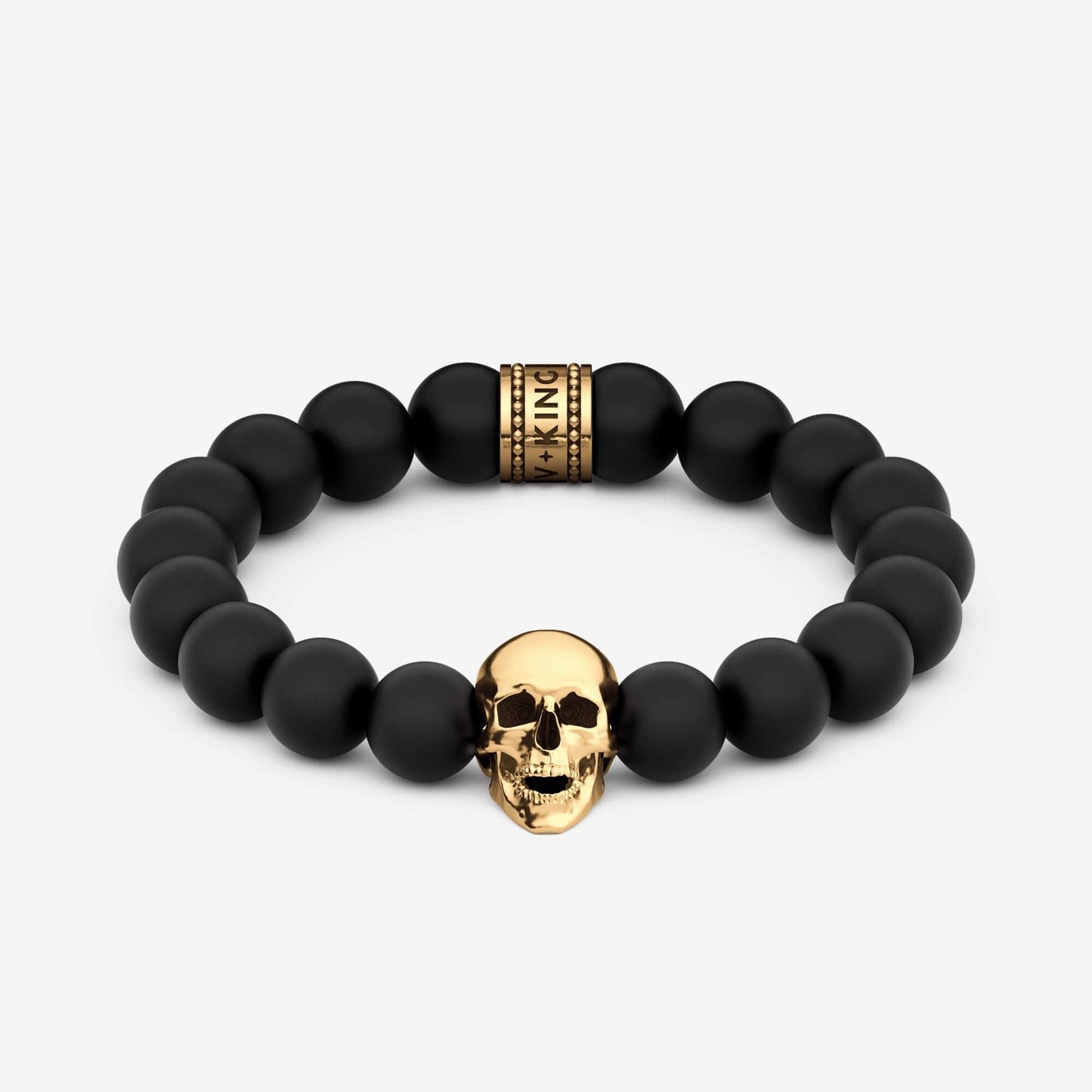 Skull Beaded Bracelet (10mm)