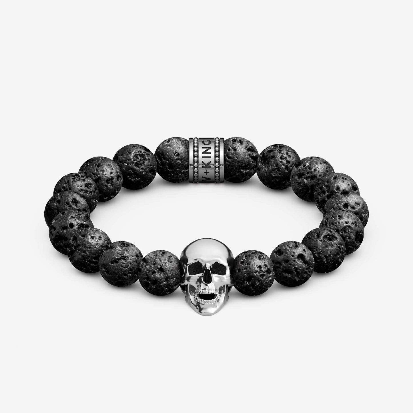 Skull Beaded Bracelet (10mm)