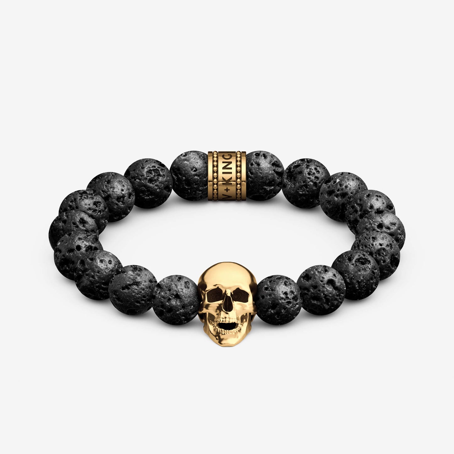 Skull Beaded Bracelet (10mm)