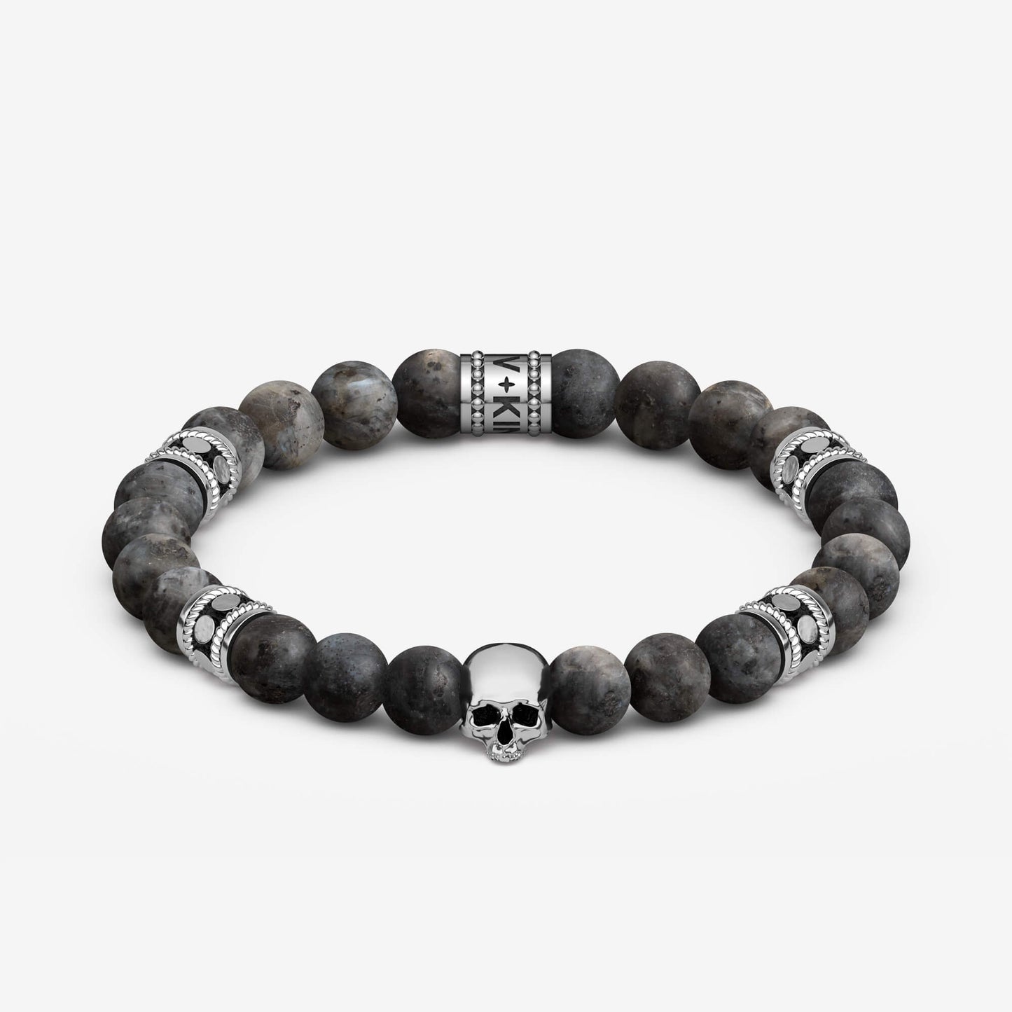 Beaded Bracelet "Skull Totem" (8mm)