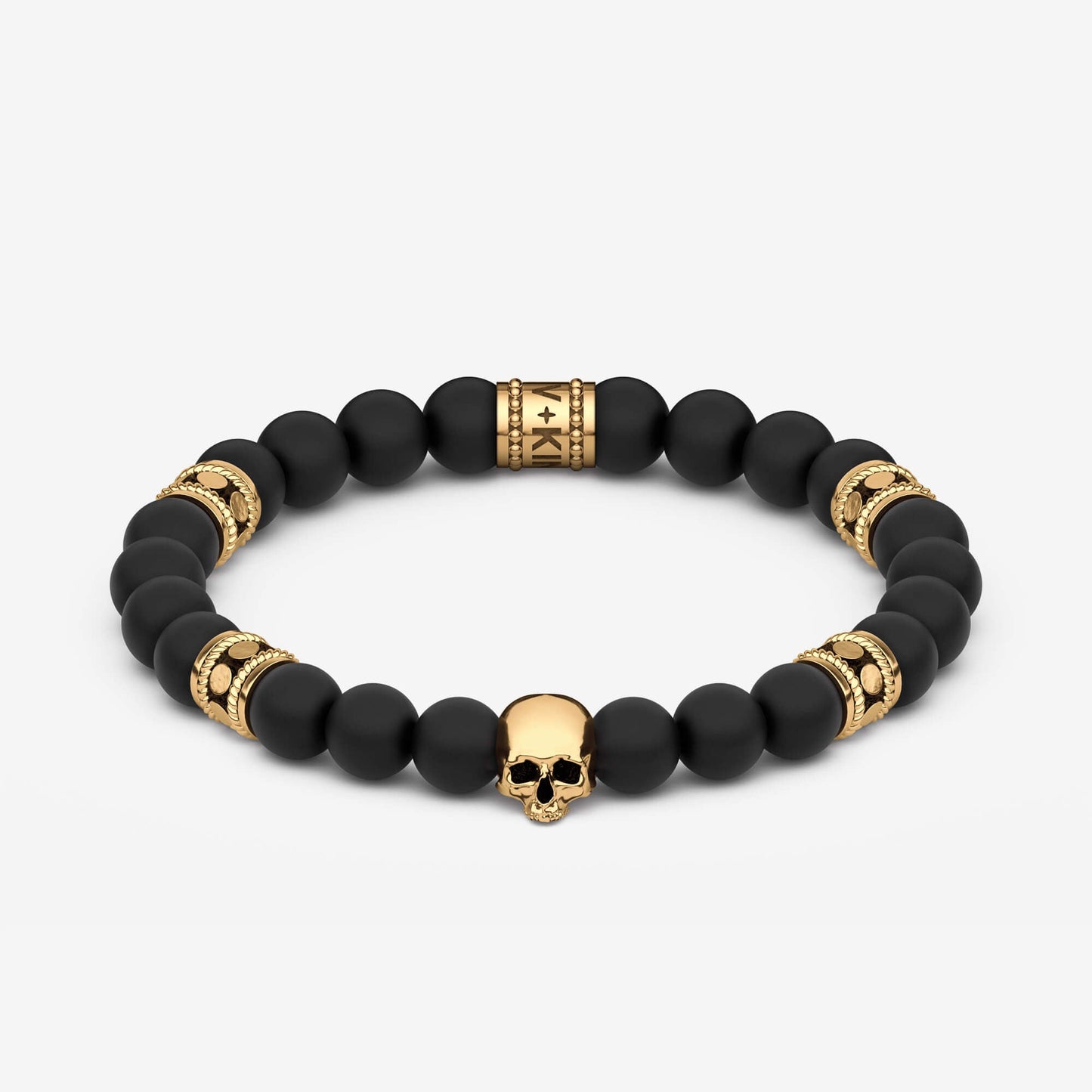 Beaded Bracelet "Skull Totem" (8mm)