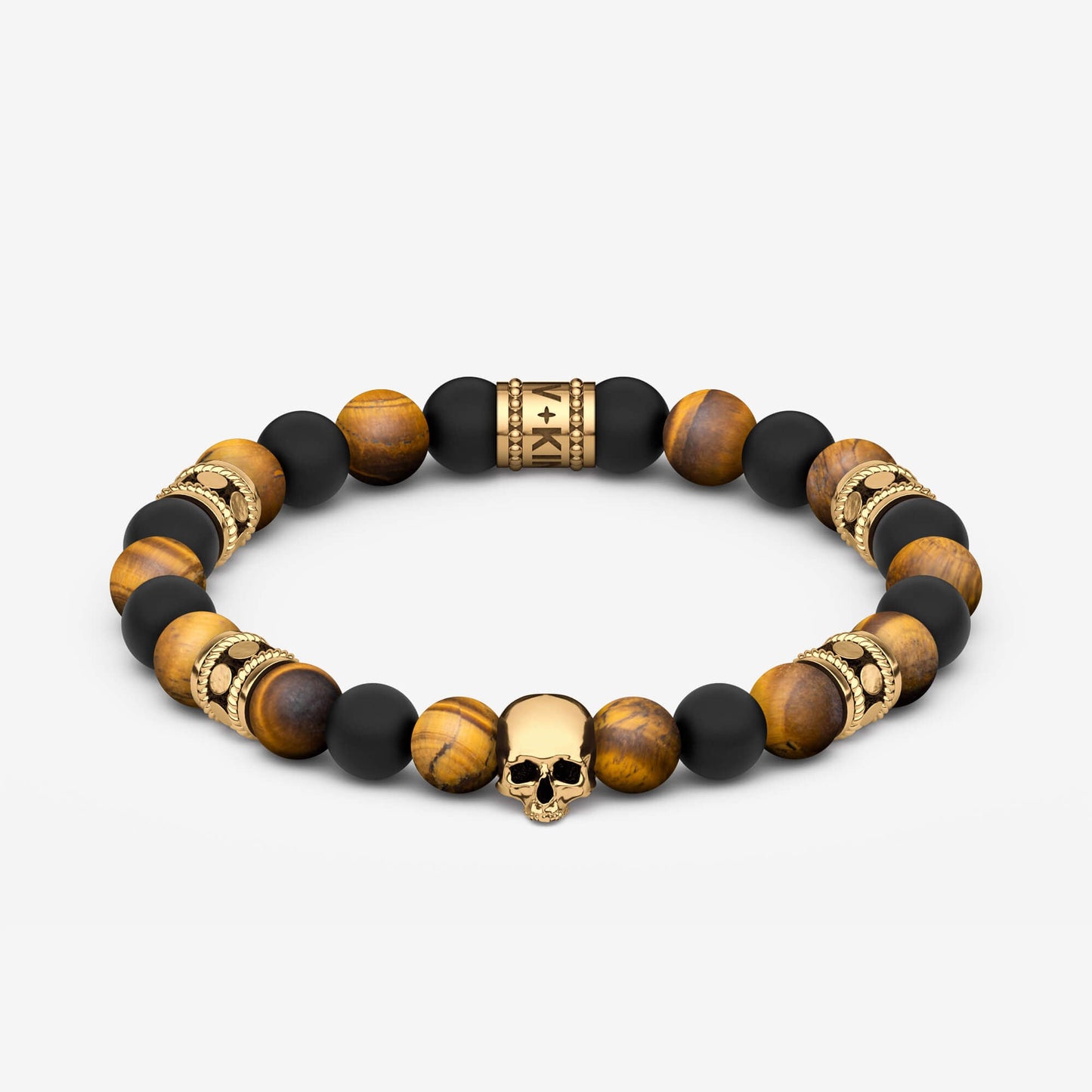 Beaded Bracelet "Skull Totem" (8mm)