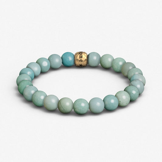 Amazonite & Sterling Silver Bracelet (8mm)