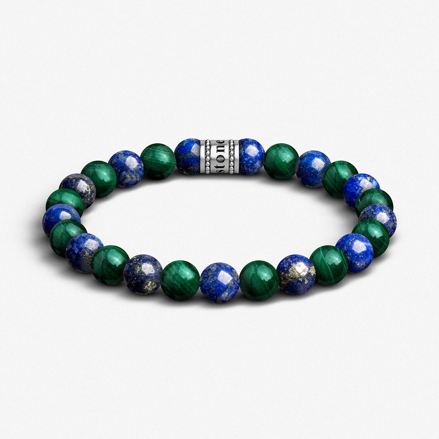Malachite & Lapis Lazuli Beaded Bracelet
