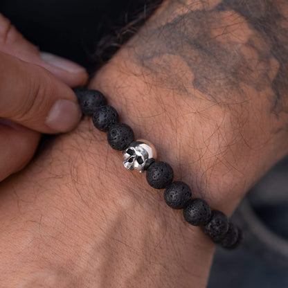 Skull Beaded Bracelet (8mm)