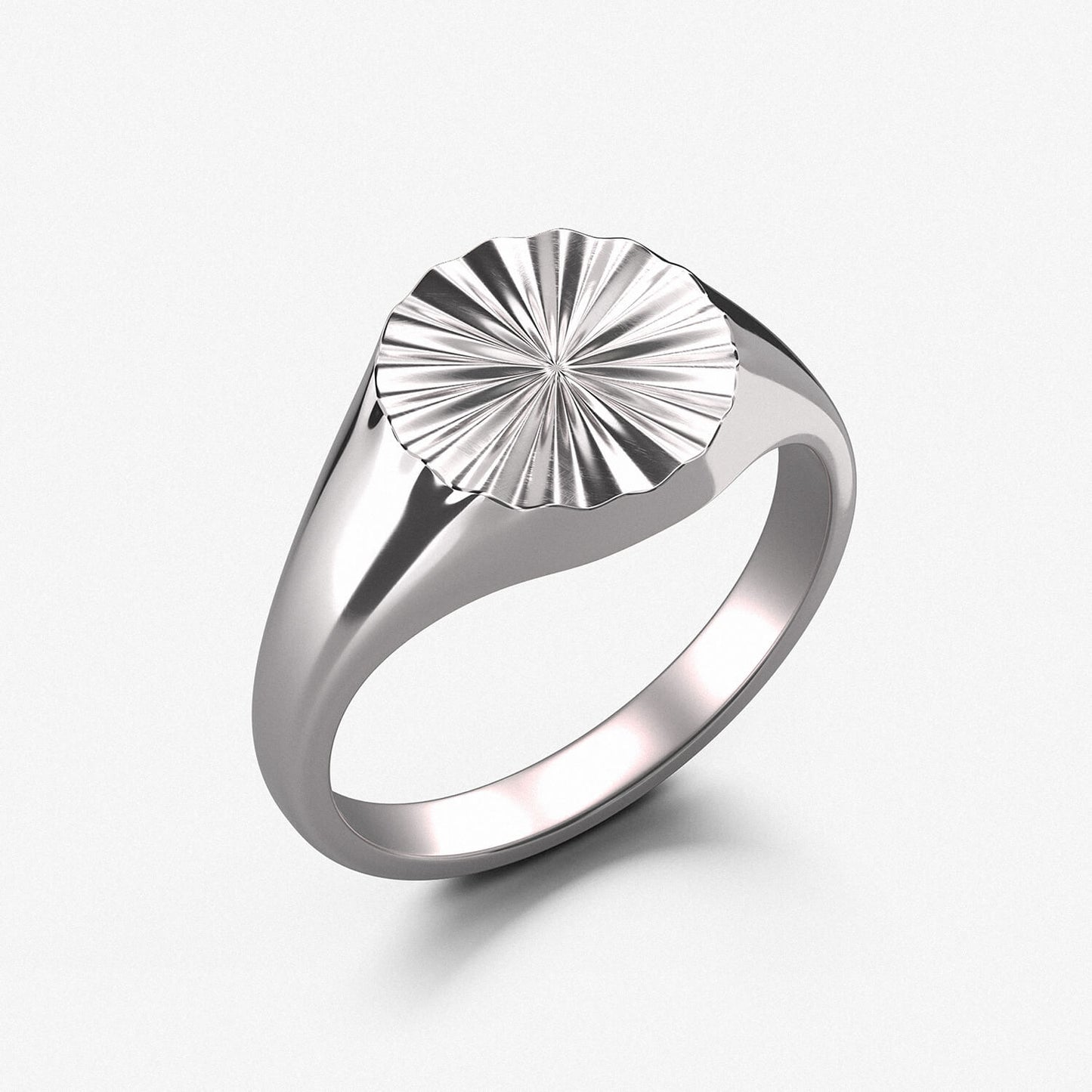 "Sunshine" Signet Ring / 925 Sterling Silver