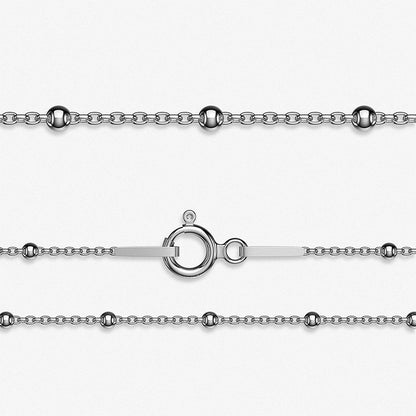 Ball Anchor Pendant Chain / 925 Sterling Silver