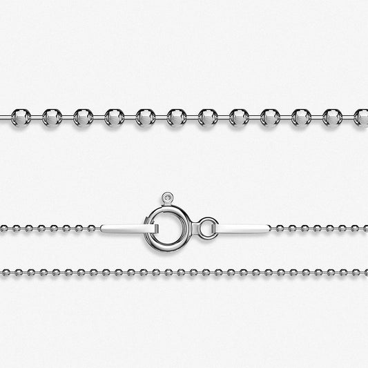 Ball Pendant Chain / 925 Sterling Silver