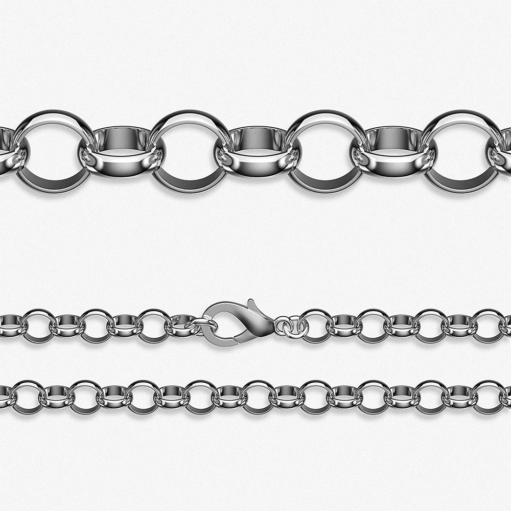 Rolo Chain Necklace / 925 Sterling Silver