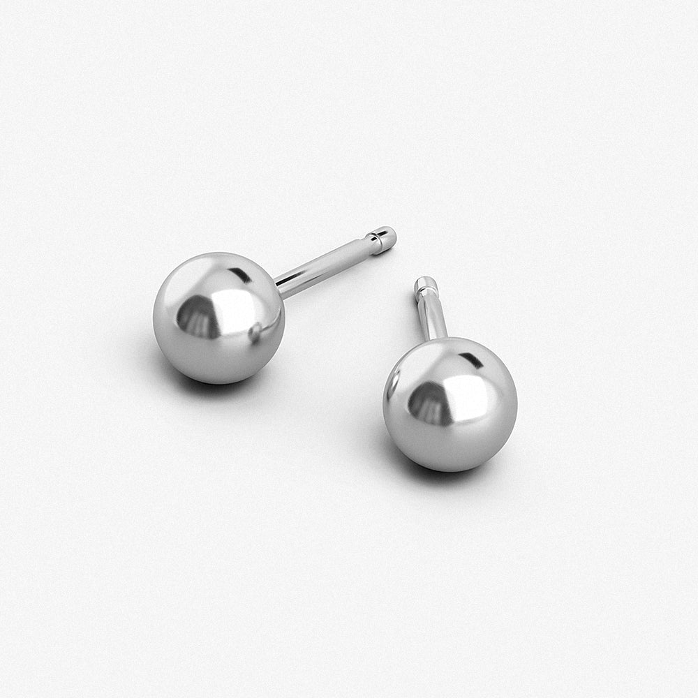 Round Earrings / 925 Sterling Silver