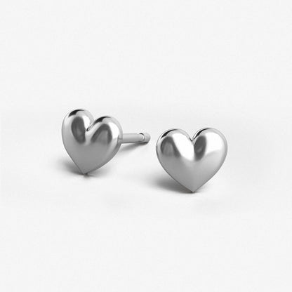 Heart Earrings / 925 Sterling Silver