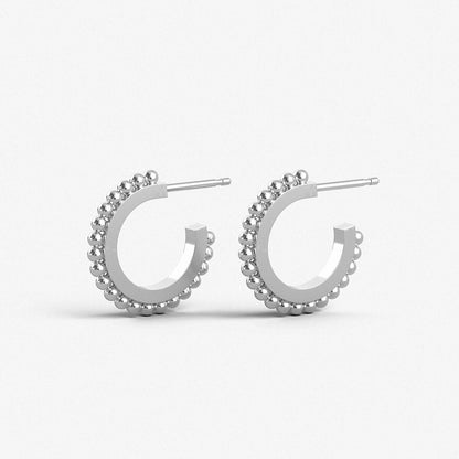 Small Hoop Earrings / 925 Sterling Silver