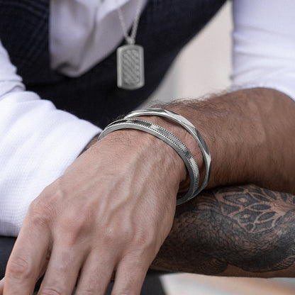 Cuff Bracelet "Bali Dots" / 925 Sterling Silver