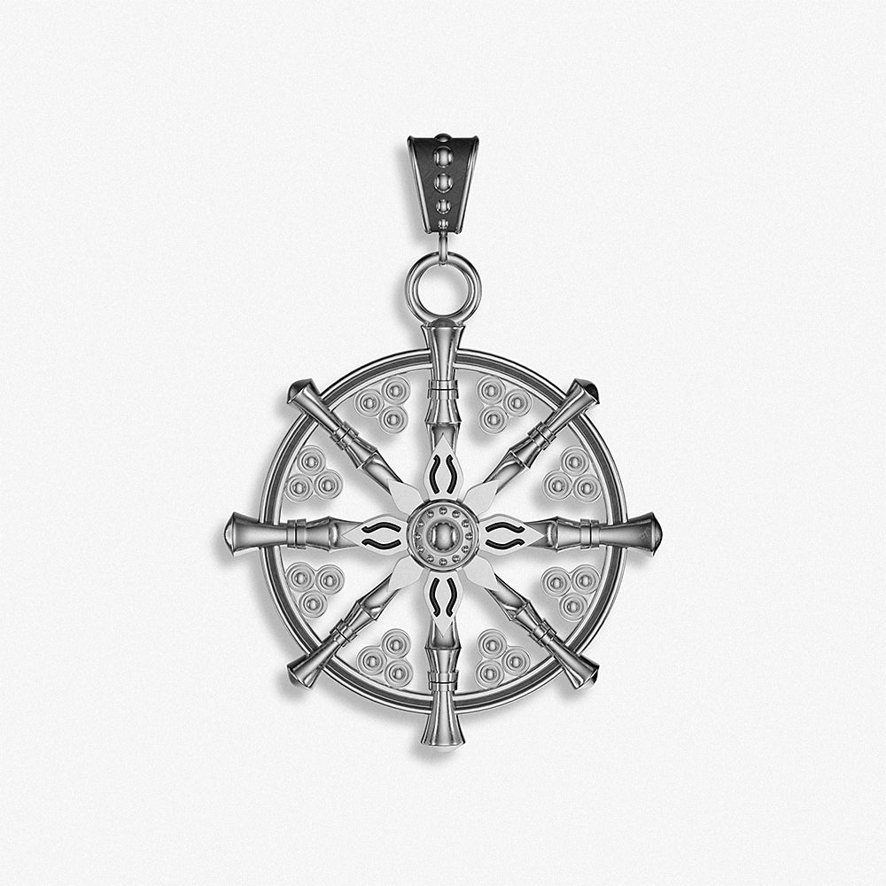"Wheel of Life" Pendant / 925 Sterling Silver