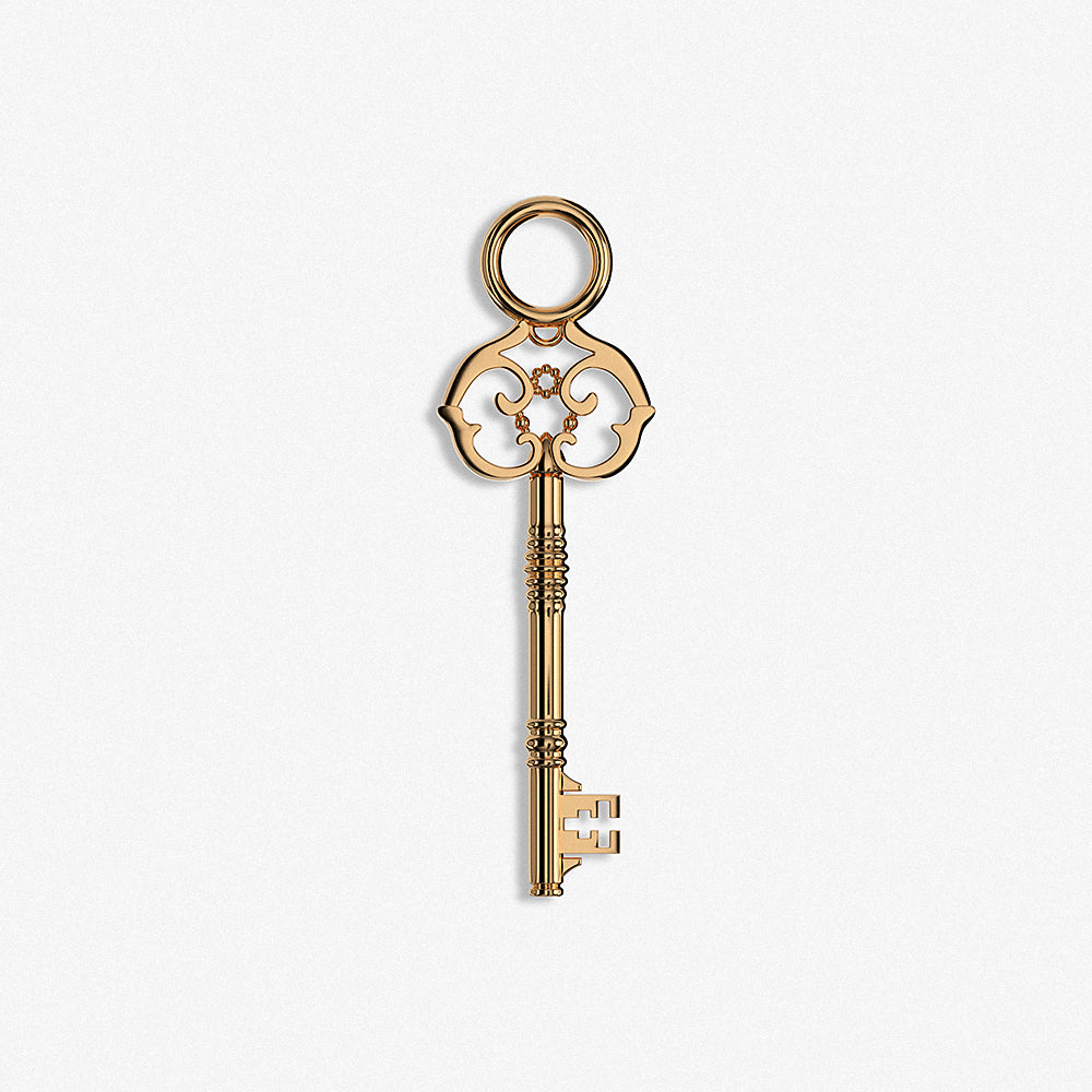 "Victorian Key" Pendant / 925 Sterling Silver
