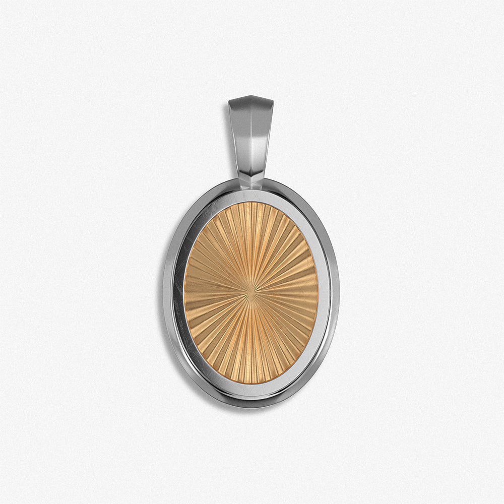 "Oval Medallion" Pendant / 925 Sterling Silver