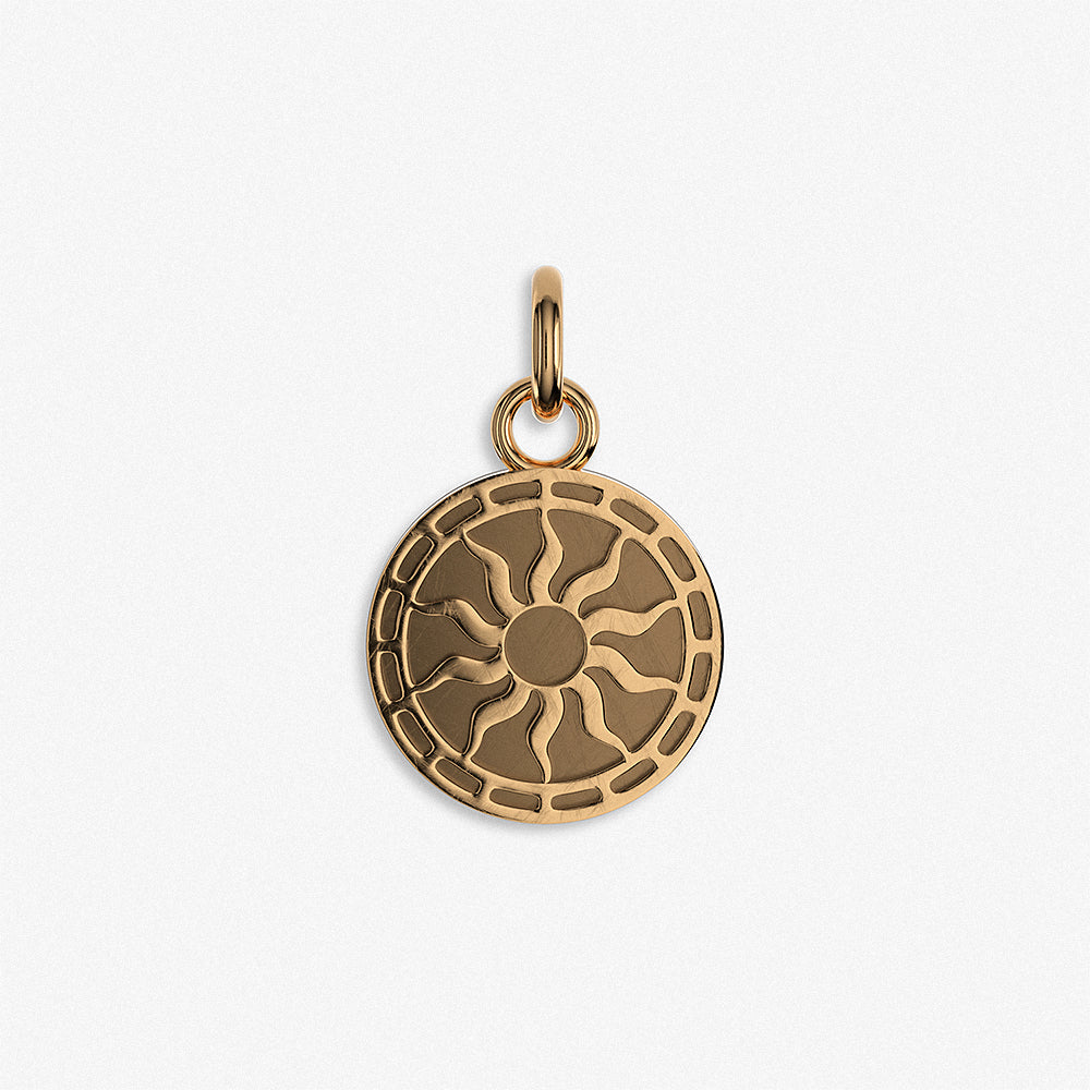 "Sun Medallion" Pendant / 925 Sterling Silver