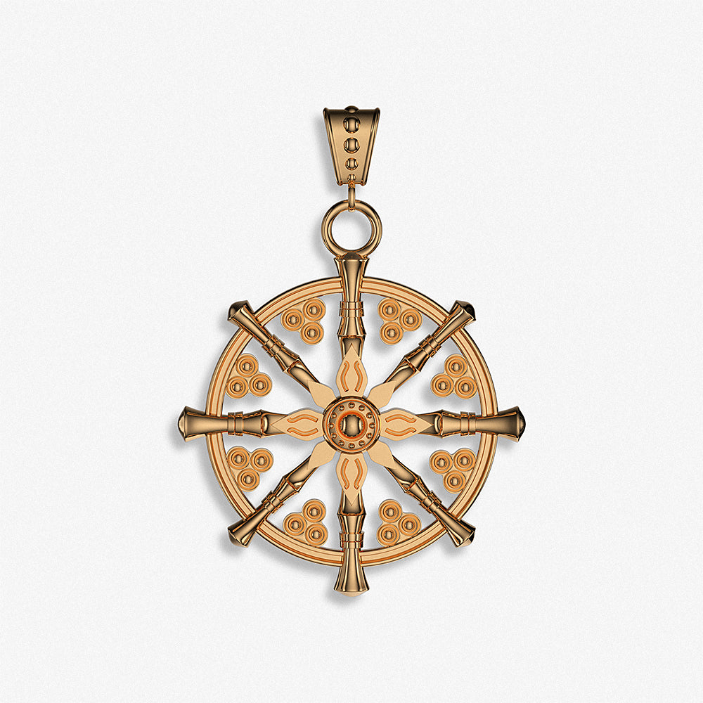 "Wheel of Life" Pendant / 925 Sterling Silver