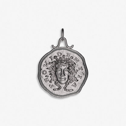 Ancient "Medusa" Coin Pendant / 925 Sterling Silver