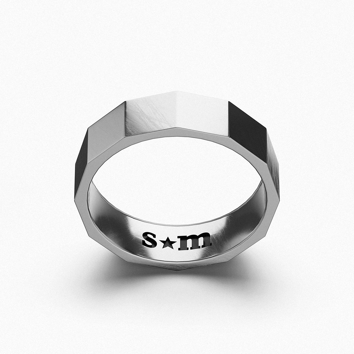 Geometric Ring / 925 Sterling Silver