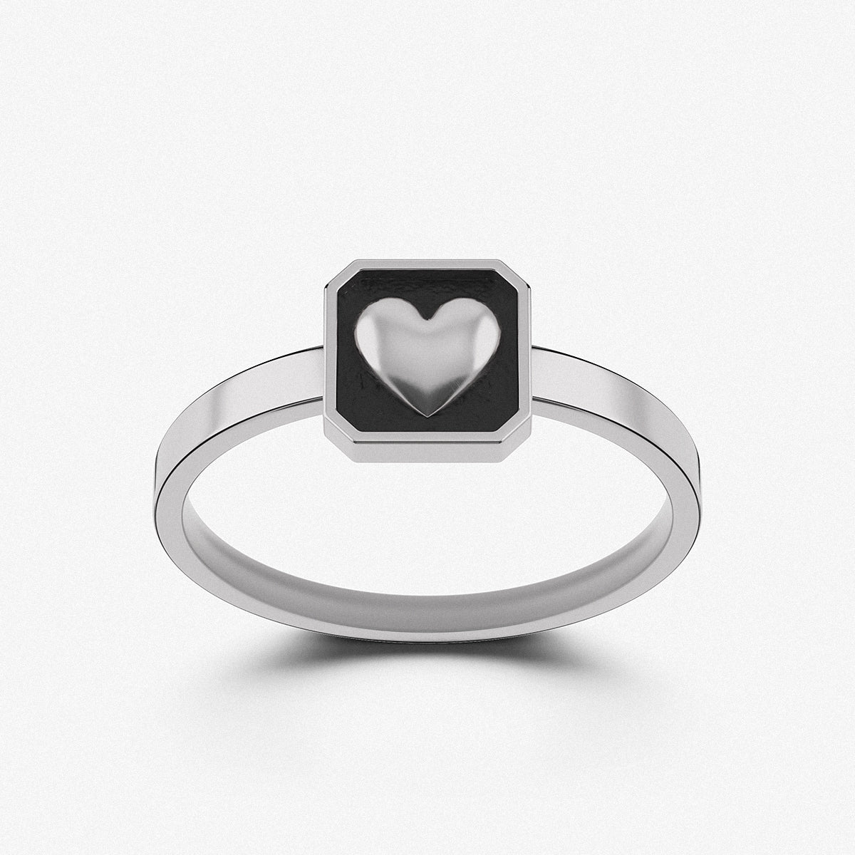 "Heart in a box" Ring