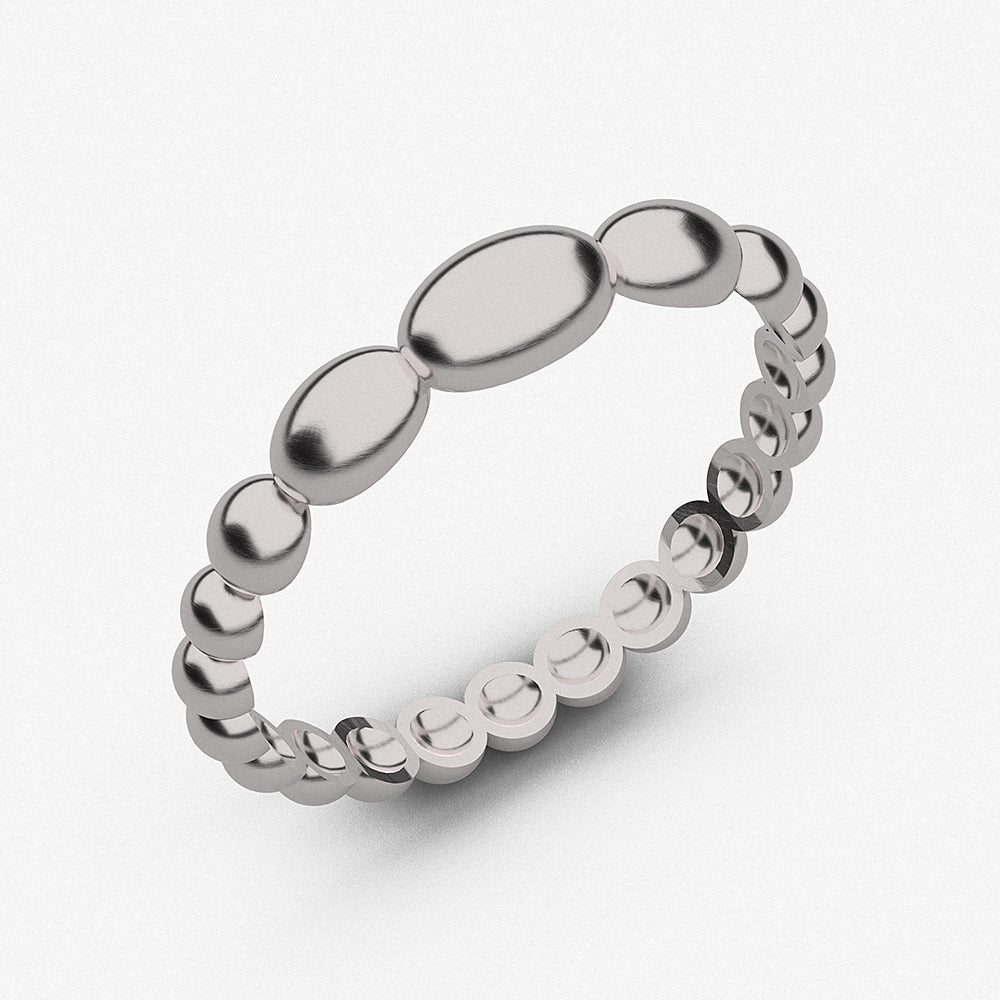 Bubble Stacking Ring / 925 Sterling Silver