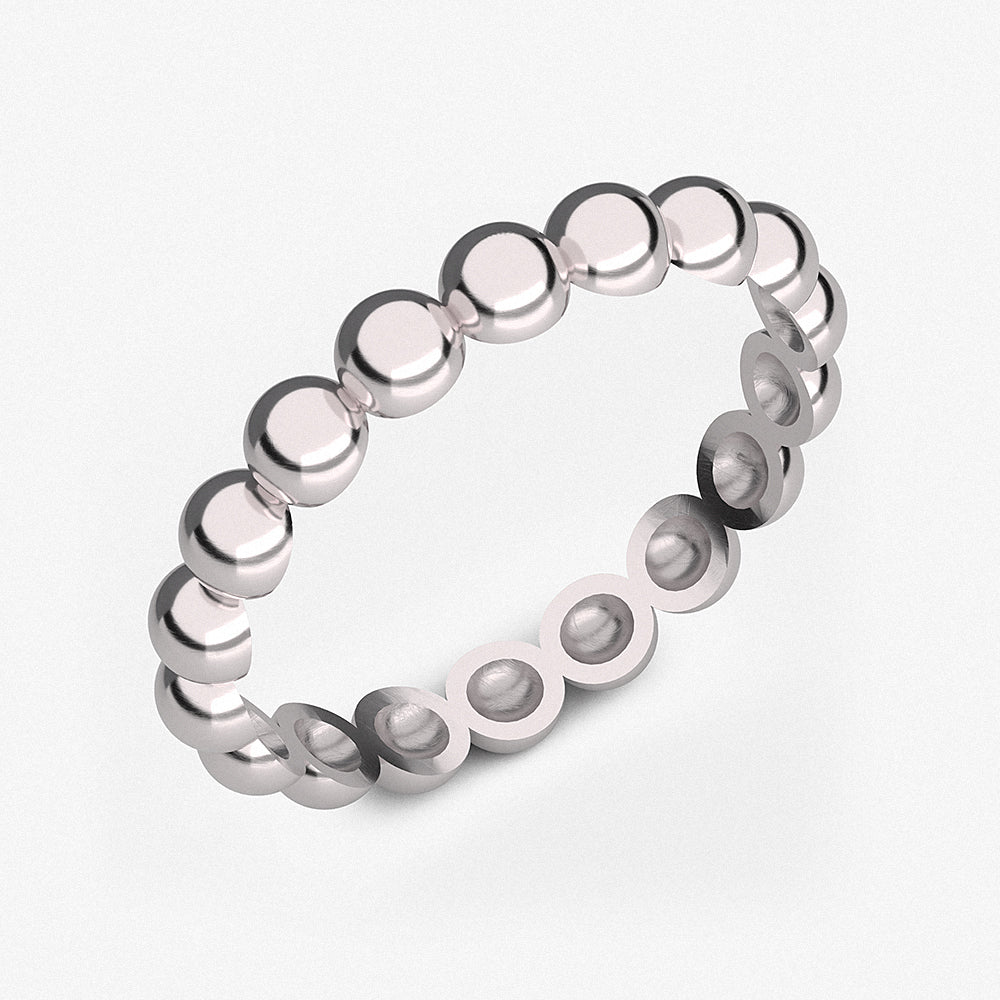 Dots Stacking Ring / 925 Sterling Silver