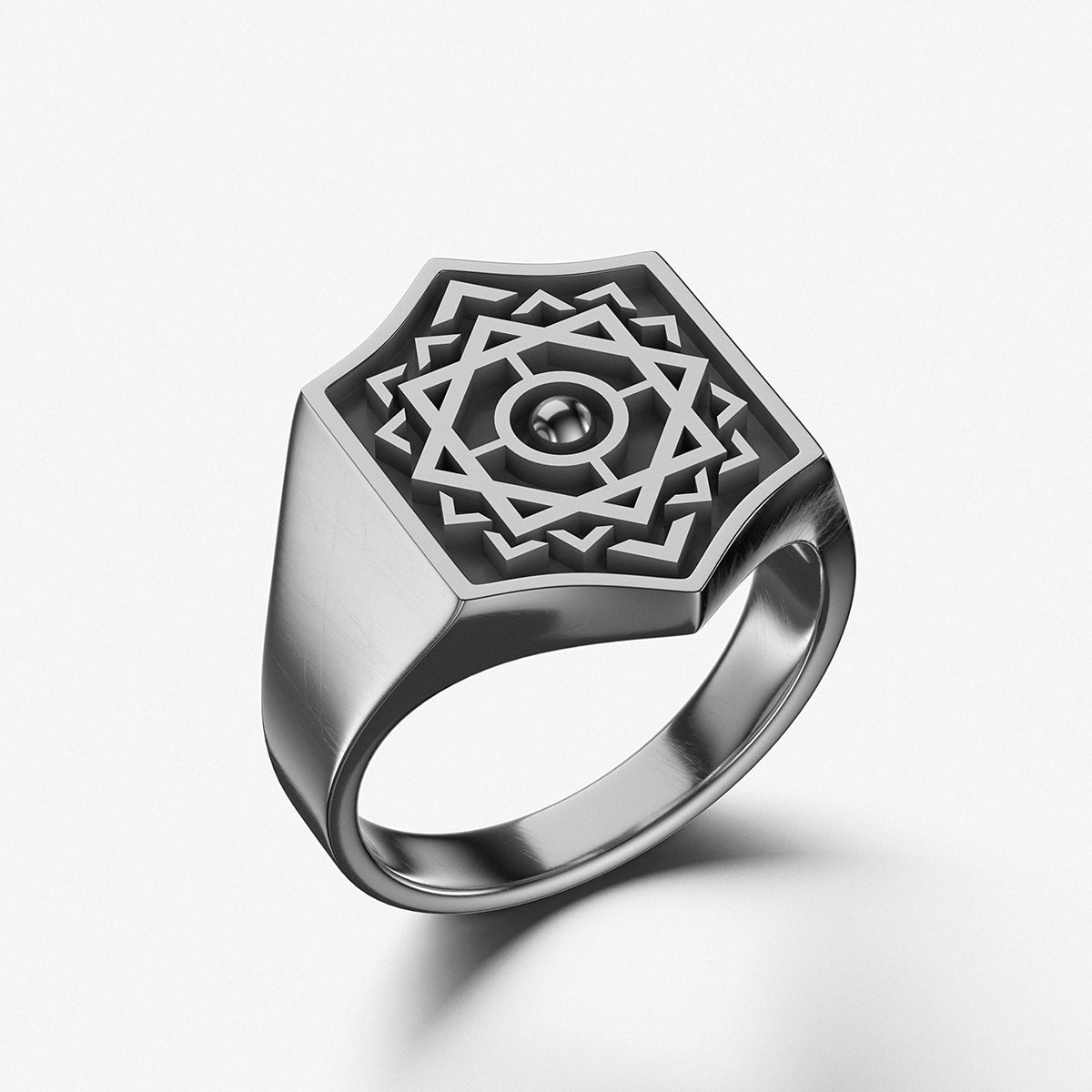 Signet Ring "The Maze" / 925 Sterling Silver